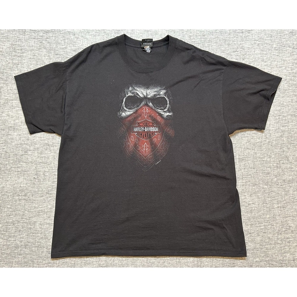Harley Davidson Shirt Mens Extra Large Black Motorcycles Vegas Red Rock Bandit